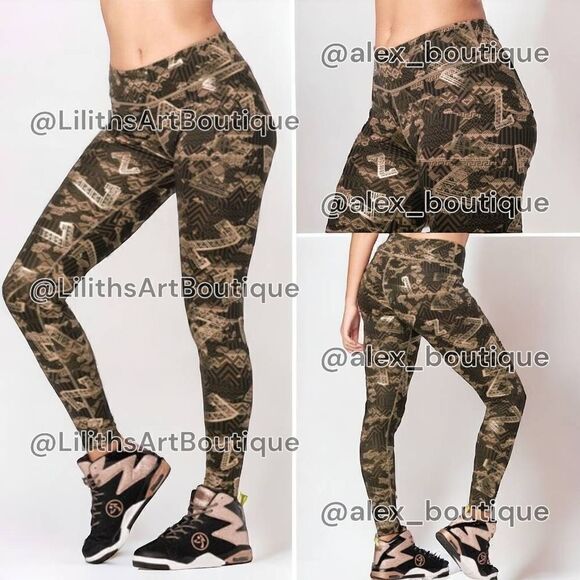 Zumba Mix It Up Perfect Ankle Leggings Seaweed Size S (E024) - Picture 1 of 5